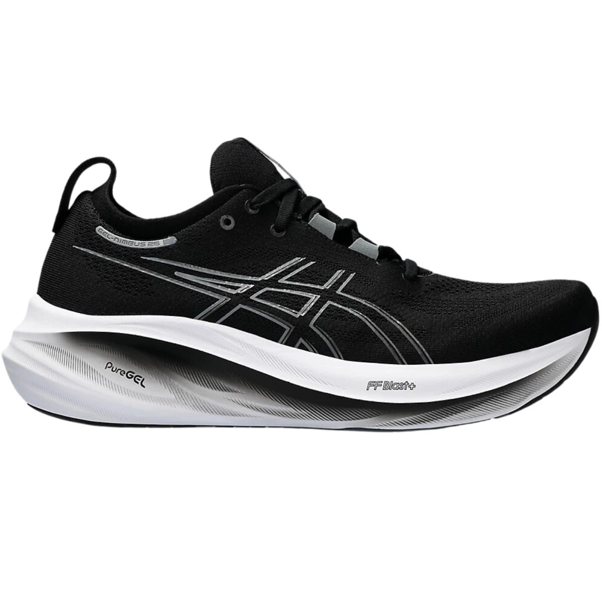 Men`s Asics Gel-nimbus 26 Running Shoes All Colors US Sizes 7-14 Black/Graphite Grey
