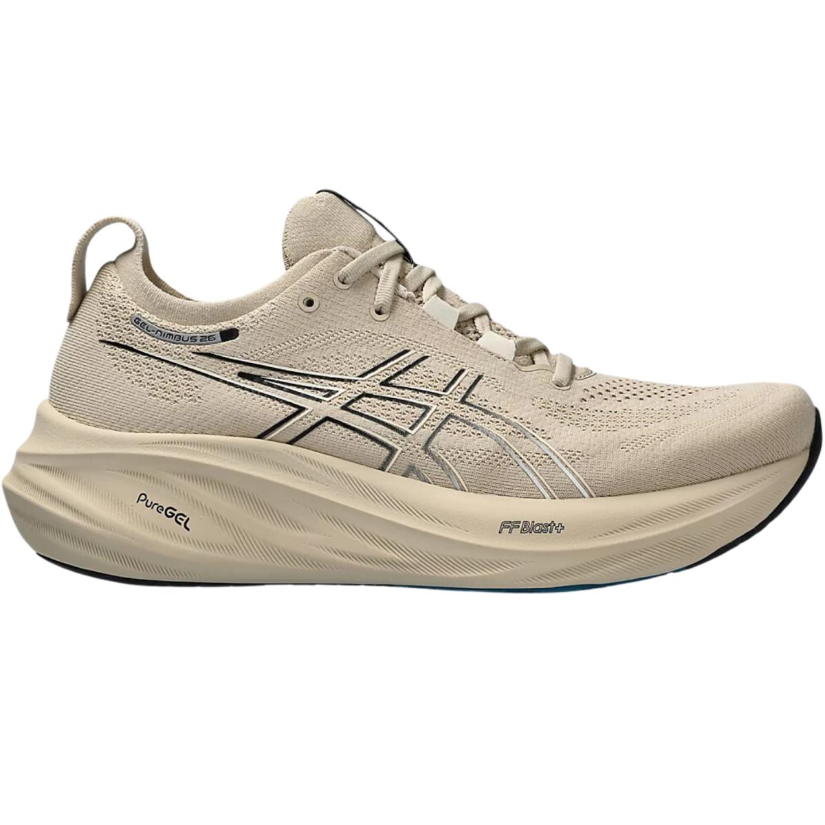 Men`s Asics Gel-nimbus 26 Running Shoes All Colors US Sizes 7-14 Feather Grey/Black