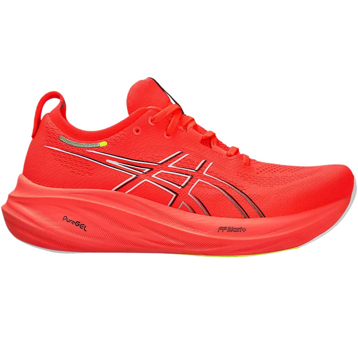 Men`s Asics Gel-nimbus 26 Running Shoes All Colors US Sizes 7-14 Sunrise Red/Black
