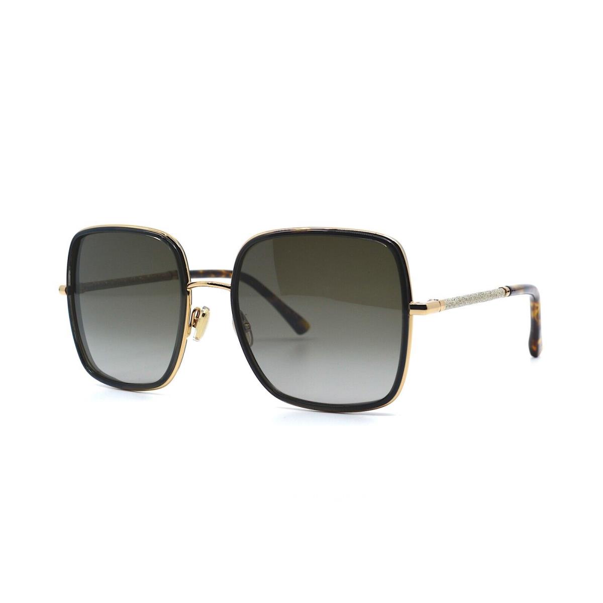 Jimmy Choo Jayla/s 01Q Gold/brown Grey Oversized Women`s Sunglasses - Frame: Gold/Brown, Lens: Gray