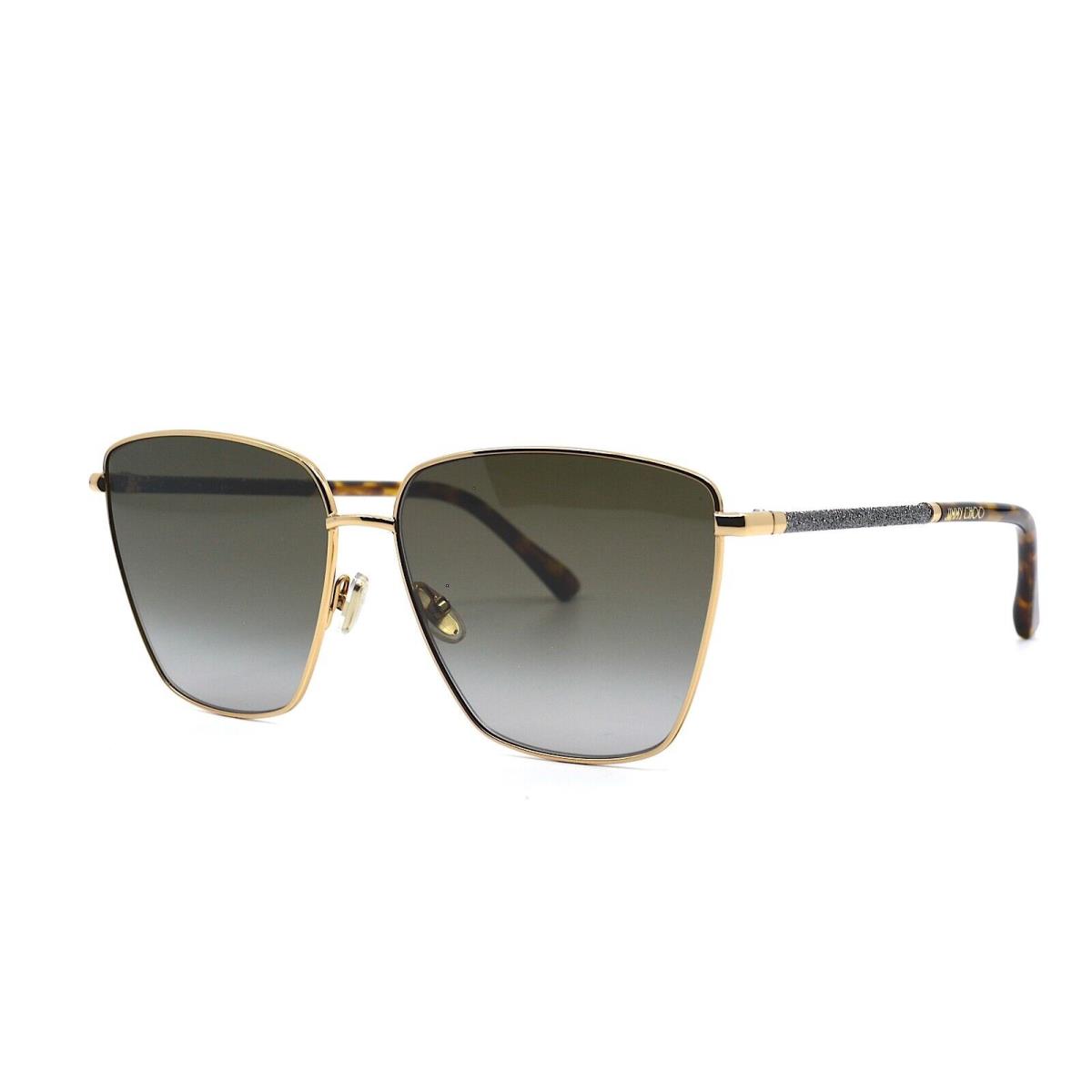 Jimmy Choo Lavi/s 06J Gold Grey Gradient Women`s Sunglasses - Frame: Gold, Lens: Gray