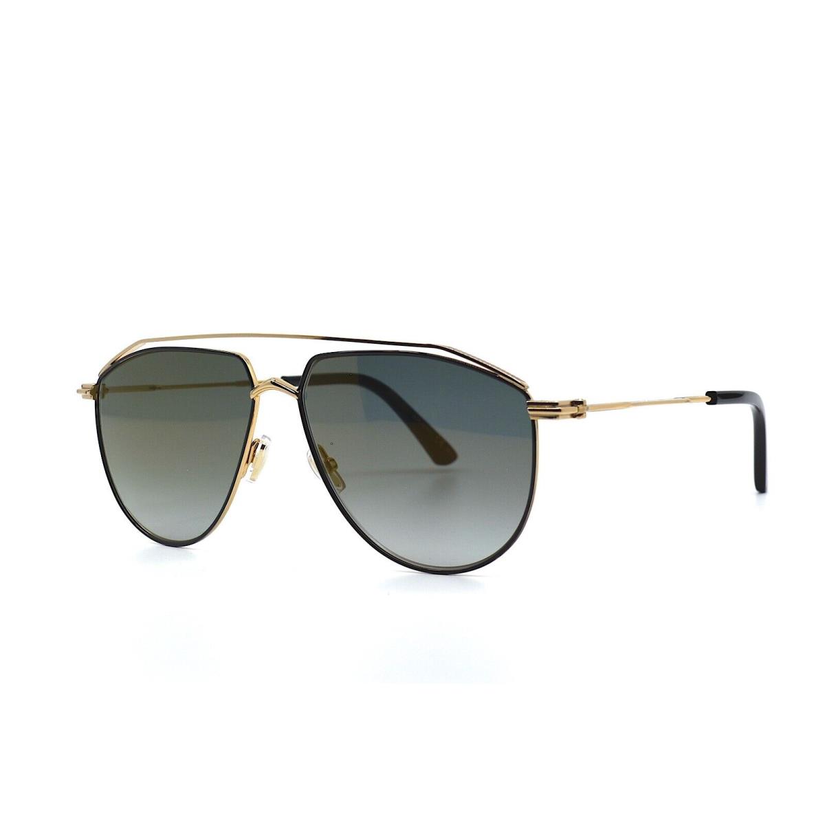 Jimmy Choo Lex/s Black/gold Grey Aviator Unisex Sunglasses