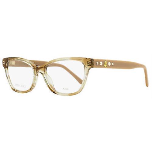 Jimmy Choo Butterfly Eyeglasses JC334 HR5 Striped Pink 52mm
