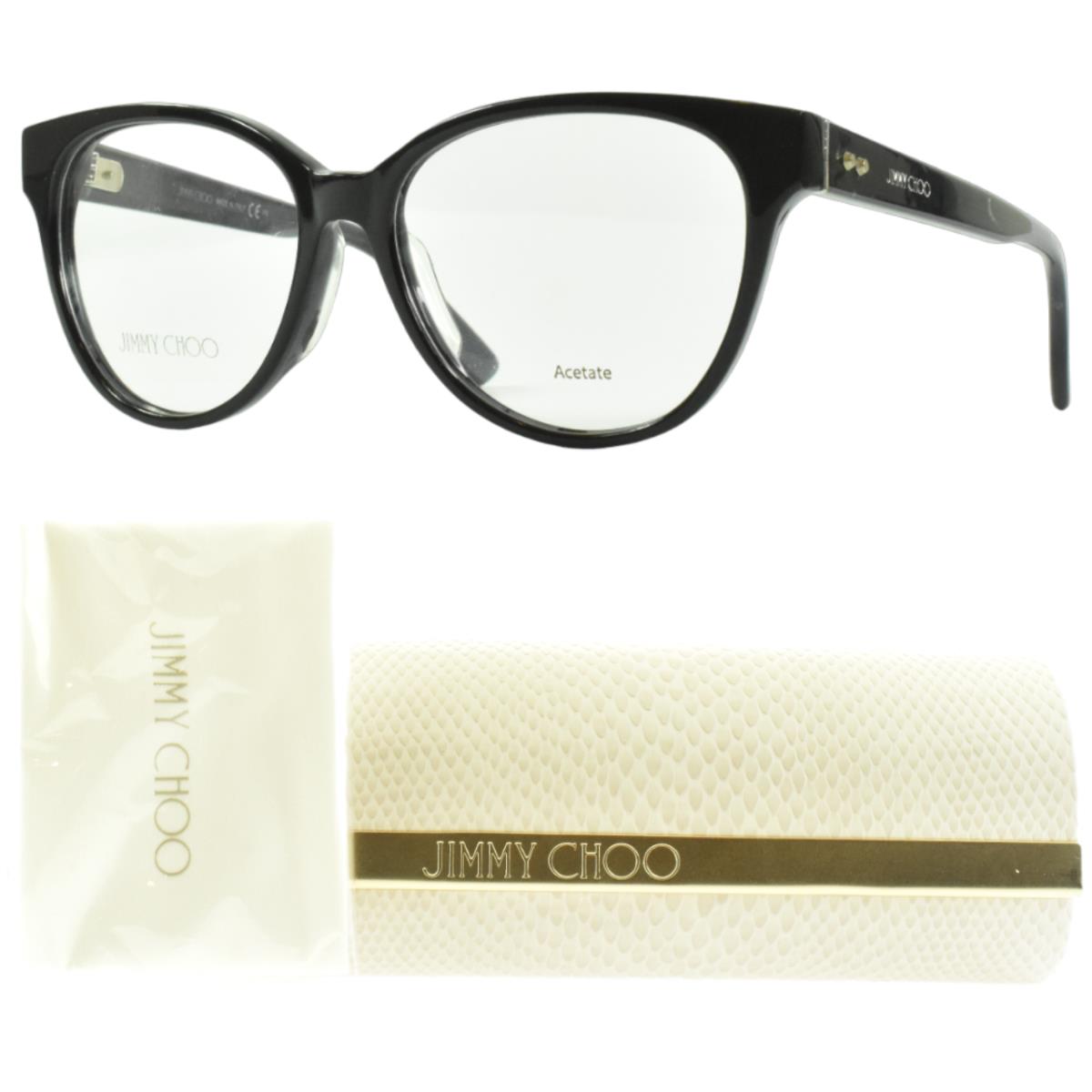 Jimmy Choo JC 145/F J3L Square Full Frame Womens Black Optical Frame