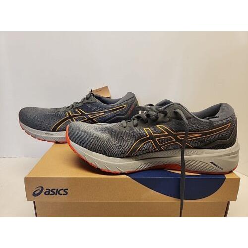 Asics Men`s GT-1000 11 Sheet Rock Gray Black Sneakers Size 8 Extra Wide