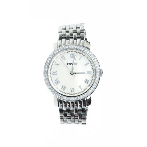 Fossil 270333 Women`s Emma Stainless Steel Silver Watch - Silver, Band: Silver