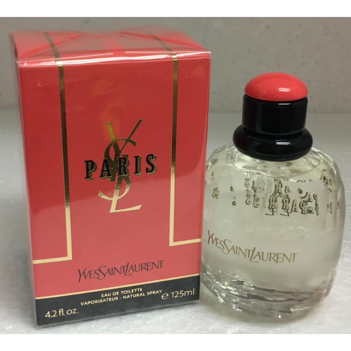 Paris By Yves Saint Laurent For Women 4.2oz125ml Edt Spray Boxed