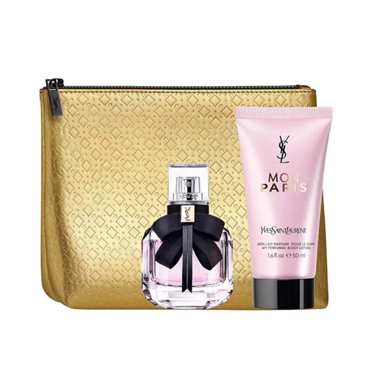 Mon Paris by Ysl Yves Saint Laurent Eau de Parfum 3 Piece Gift Set For Women