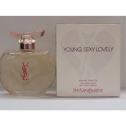 Young Sexy Lovely by Yves Saint Laurent Women 2.5 oz Eau de Toilette Spray Rare