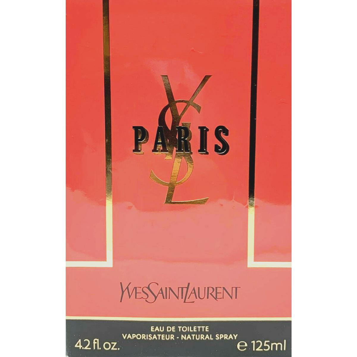 Yves Saint Laurent Paris Eau DE Toilette Spray Women 4.2 Oz / 125 ml