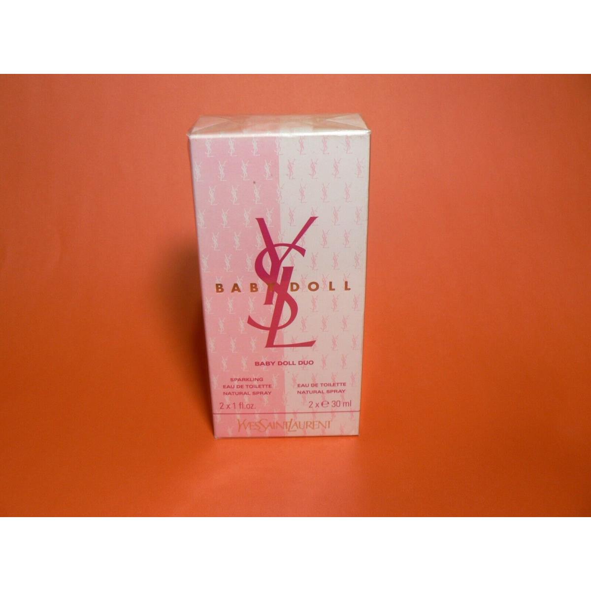 Vintage Yves Saint Laurent Baby Doll Duo 1.0oz + 1.0oz Sparkling + Edt Spray OS