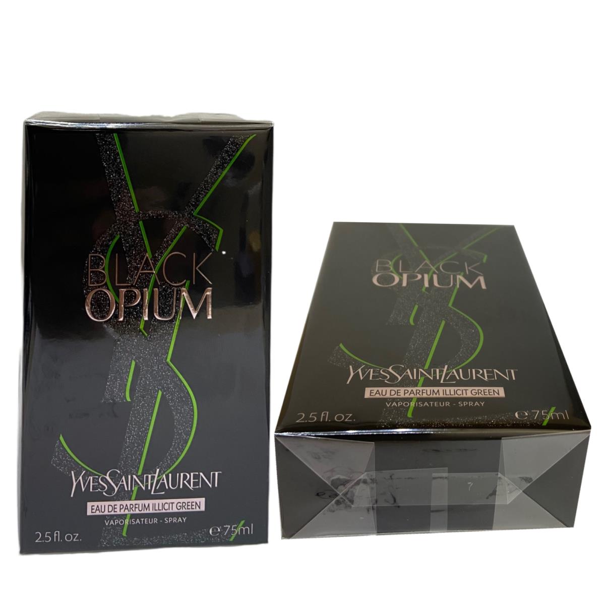 Ysl Black Opium Yves Saint Laurent Eau De Parfum Illicit Green 2.5OZ 75ML