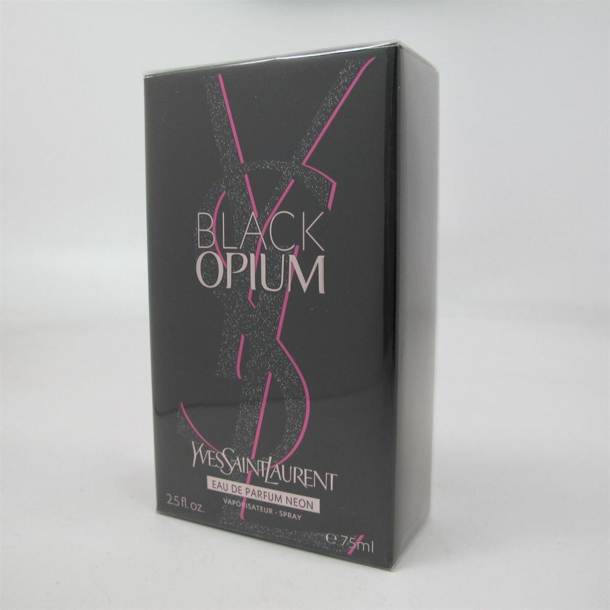 Opium Black by Yves Saint Laurent 75 ml/2.5 oz Eau de Parfum Neon Spray