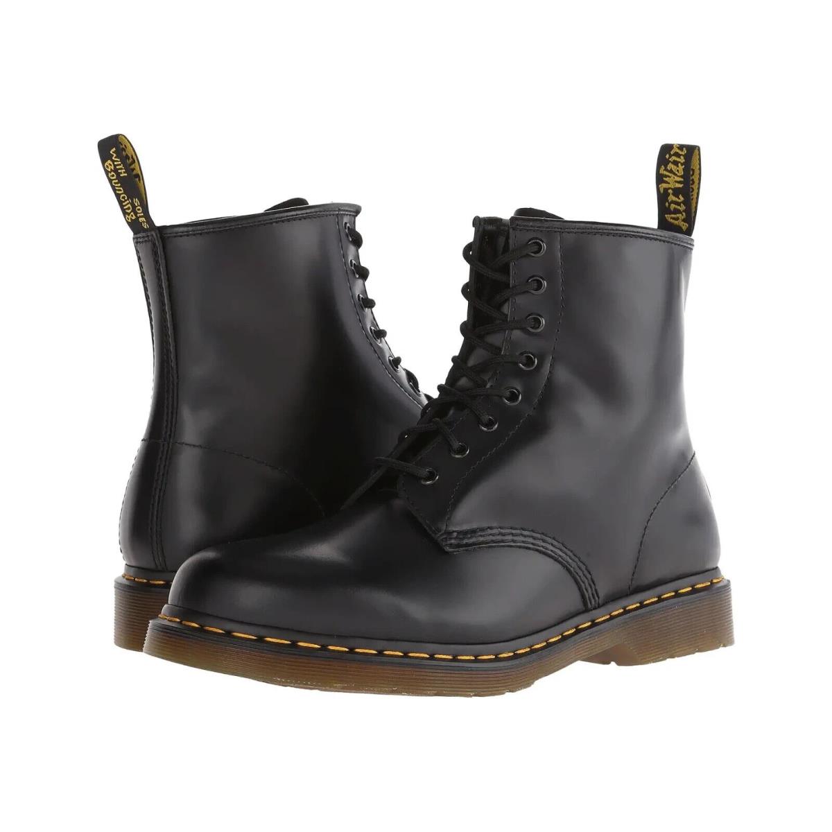 Dr. Martens N6068 Mens Black 8-Eye M Ankle-high Synthetic Boot Size US 12 EU 46