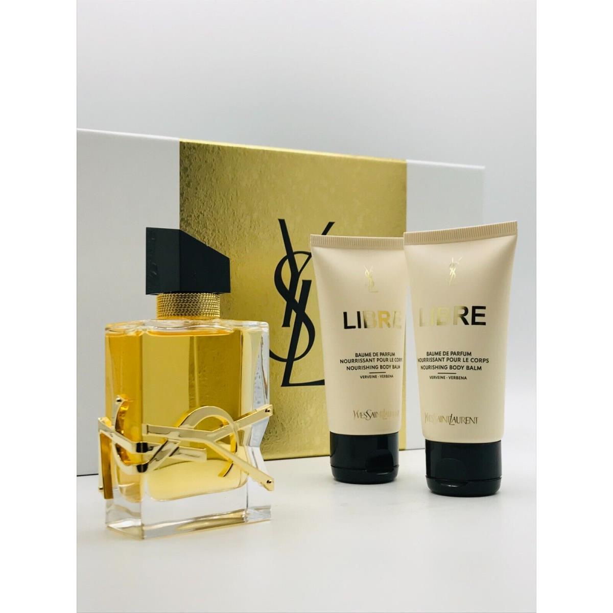 Yves Saint Laurent Libre 3pc Set Parfum Spray 1.6 oz Body Lotion 2 x 1.6 oz