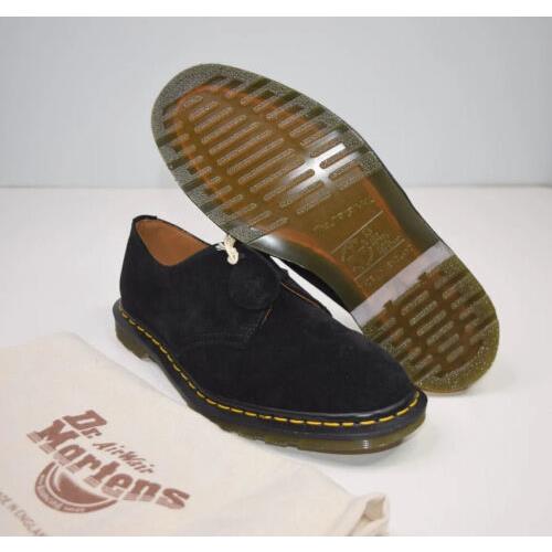 Dr Martens Archie II Black Repello Calf Suede Leather Mens US 8 Oxford 27375001