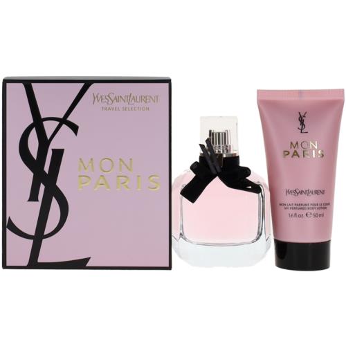 Mon Paris By Yves Saint Laurent For Women Set: Edp+body Lotion 1.6+1.6