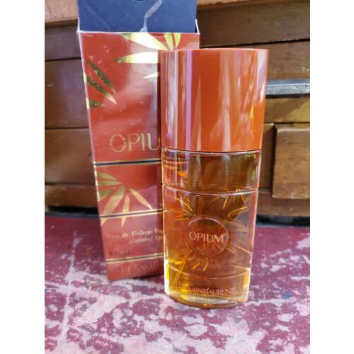 Vintage Yves Saint Laurent Ysl Opium Eau DE Toilette Spray 1 fl oz/30ml