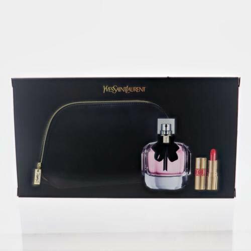 Mon Paris Ysl By Yves Saint Laurent 3 Piece Gift Set - 3.0 Oz Eau De Parfum Sp