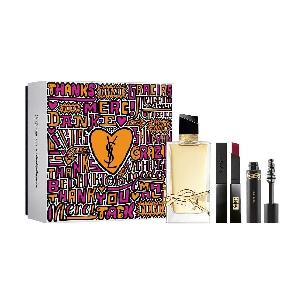 Yves Saint Laurent Ysl Libre Women 3pc Gift Set 3oz Edp + .06oz Mascara + .07oz Lipstick