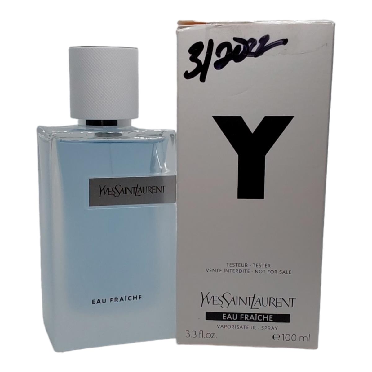 Yves Saint Laurent Ysl Y Eau Fraiche For Men 3.3 oz 100 ml Cologne Spray