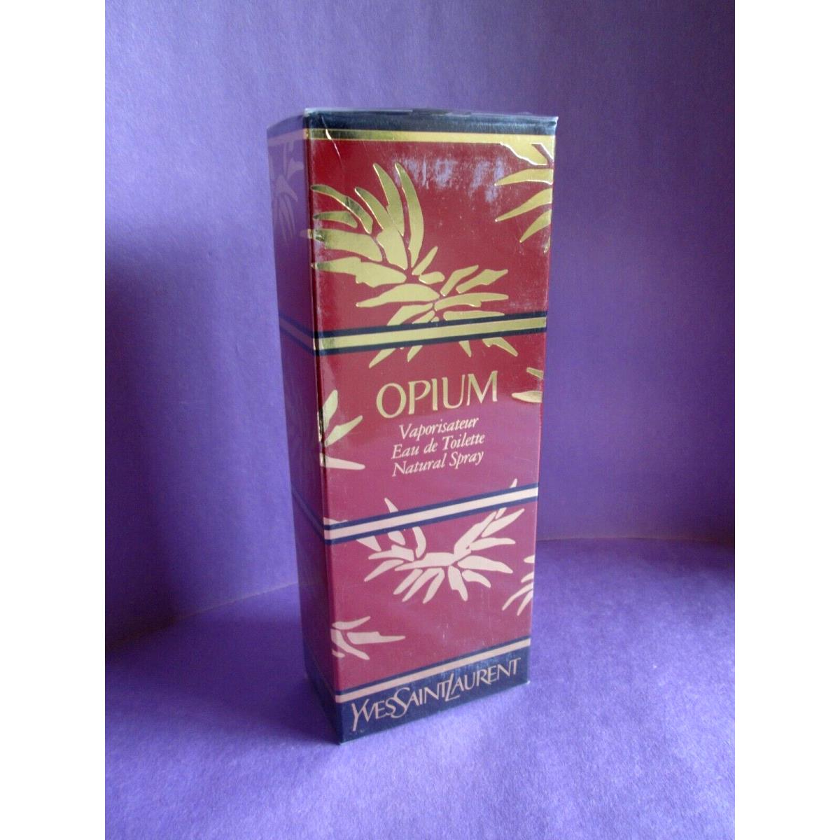 Opium Eau de Toilette 1.6 oz 50 ml Vintage Yves Saint Laurent Box Sanofi