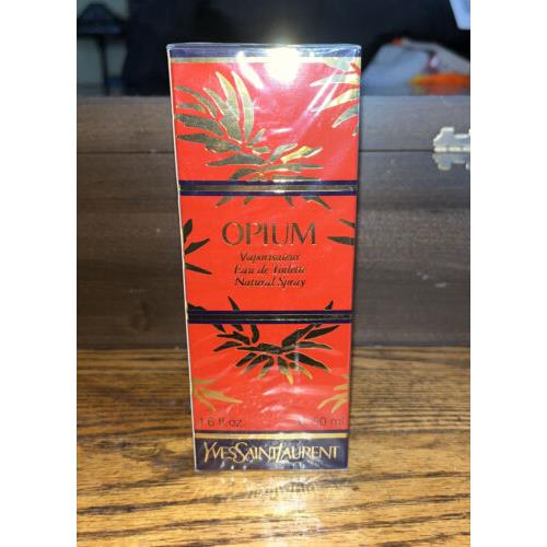 Opium Yves Saint Laurent 50ml/1.6oz Edt Natural Spray First Formula 1993 Vntg