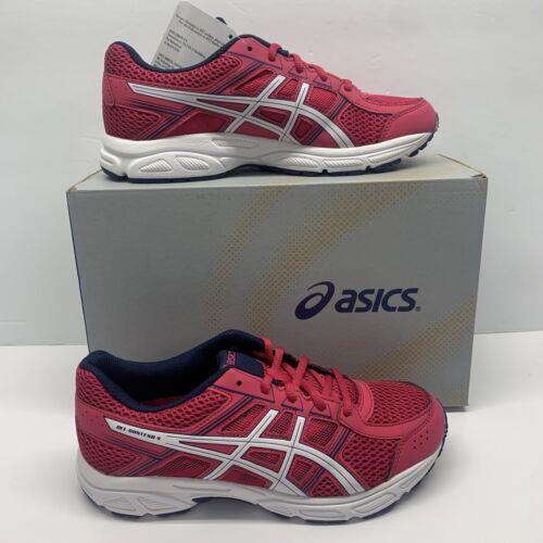Size 7 Youth - Asics Gel-contend 4 Cosmo Pink/white/blue C707N