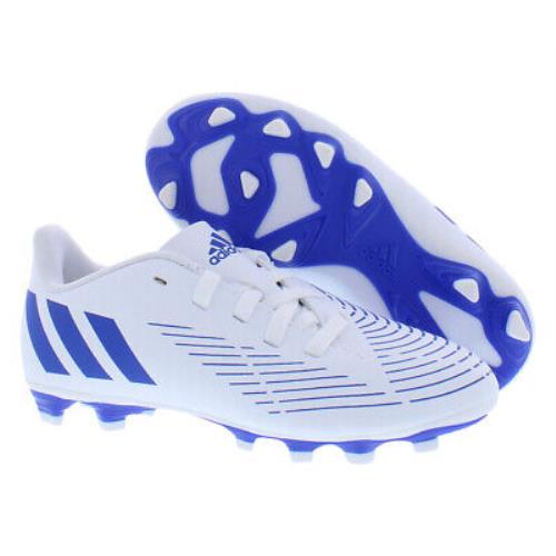 Adidas Predator Edge.4 Fxg GS Boys Shoes Size 11 Color: Footwear White/hi-res - Footwear White/Hi-Res Blue/Footwear White, Main: White