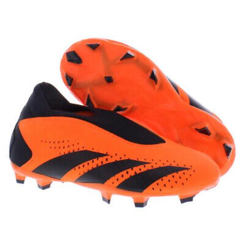 Adidas Predator Accuracy.3 LL FG GS Boys Shoes Size 12 Color: Team Solar - Team Solar Orange/Core Black, Main: Orange