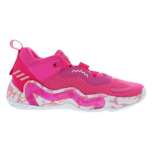 Adidas Sm D.o.n. Issue 3 Unisex Shoes Size 10 Color: Pink/white - Pink/White, Main: Pink