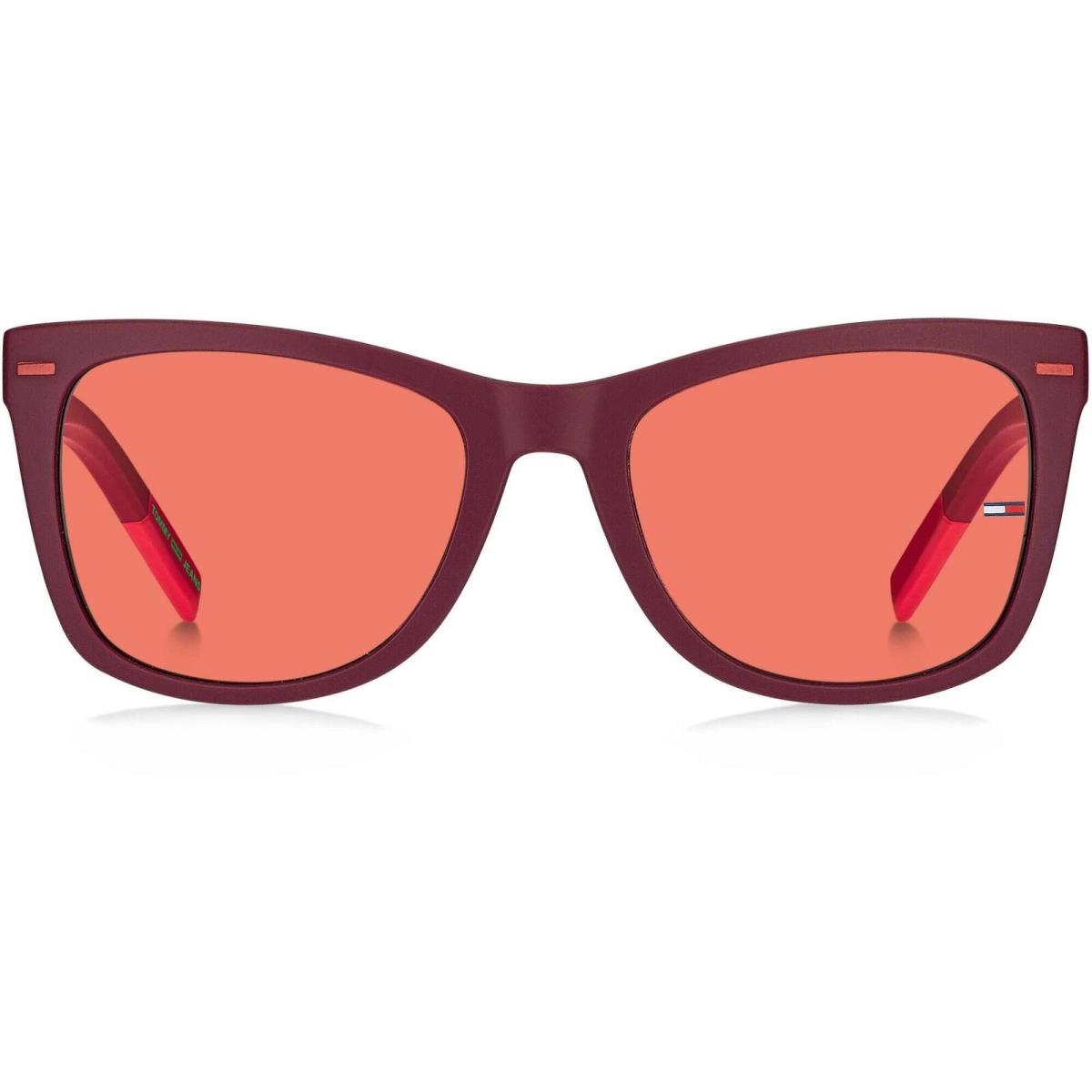 Tommy Hilfiger Unisex Sunglasses Burgundy Red Frame Pink Lens TJ 0041/S 0C8C