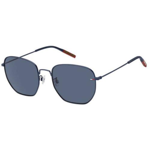 Tommy Hilfiger Unisex Sunglasses Matte Blue Frame Grey Lens TJ 0034/F/S 0FLL