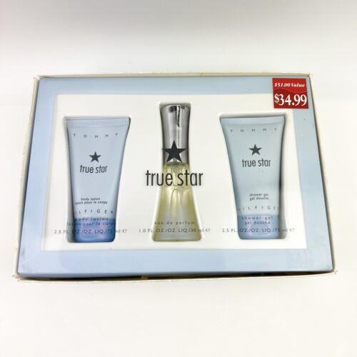 True Star Tommy Hilfiger Women Set 1 oz Edp 2.5 oz Body Lotion 2.5 oz Gel Read