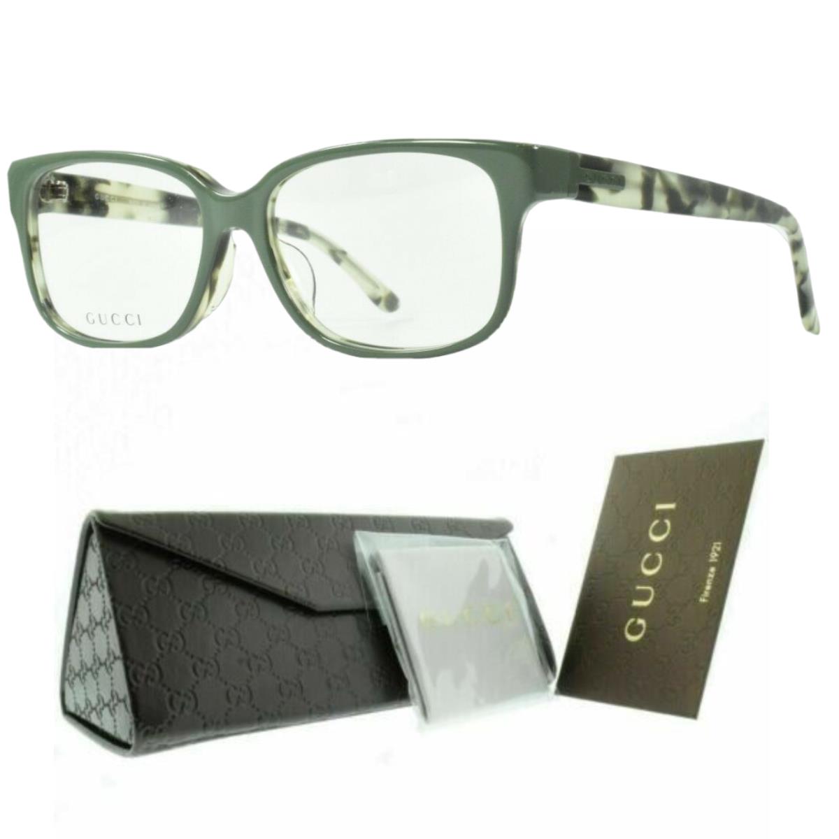Gucci GG 9086/J M EV Full Frame Rectangular Khaki Havana Unisex Optical Glasses