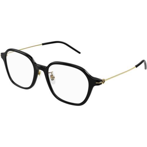 Gucci Women`s Eyeglasses Black Acetate/metal Square Frame Demo Lens GG1277OA 001