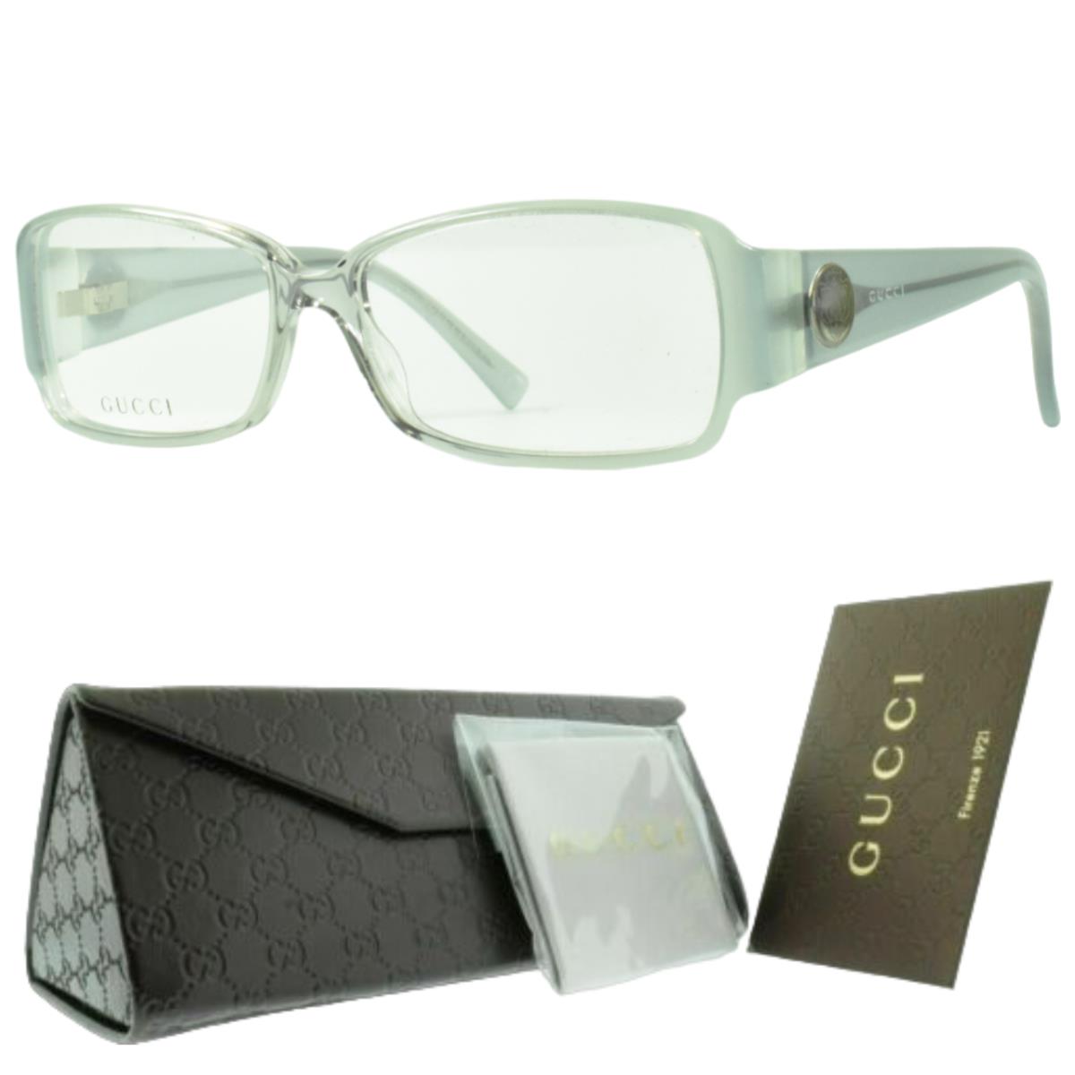 Gucci GG 3076 U9E Rectangle Full Rim Womens Blue/grey Optical Frames