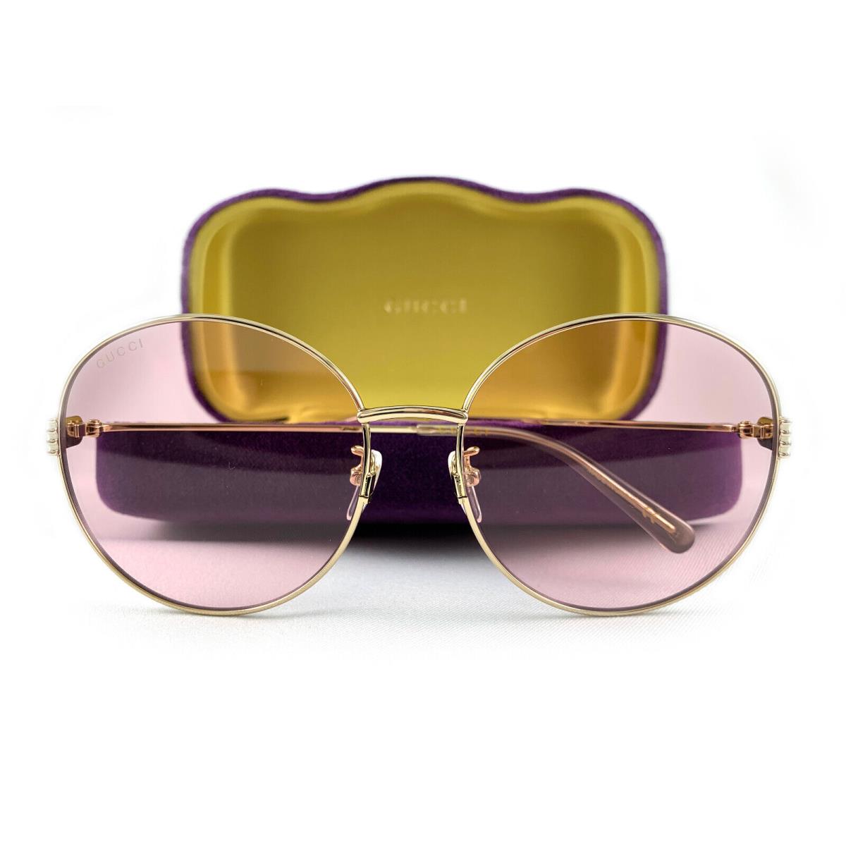 Gucci Sunglasses GG1281SK Gold Light Pink 004