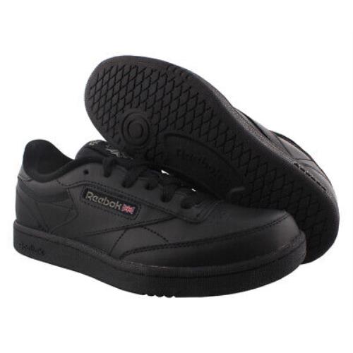 Reebok Club C GS Boys Shoes Size 5.5 Color: Black/charcoal