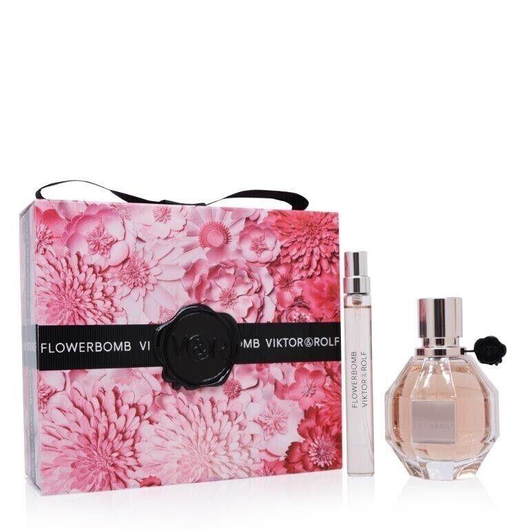 Flowerbomb by Viktor Rolf 2PC Travel Set - 1.7oz Edp Spray 0.34oz Edp Spray