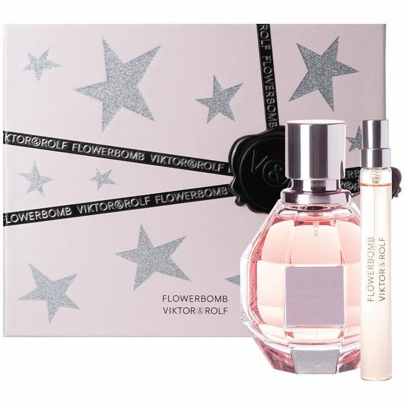 Viktor Rolf Flowerbomb 2 PC Gift Set For Women - 1.7 OZ Edp + 0.34 OZ Edp