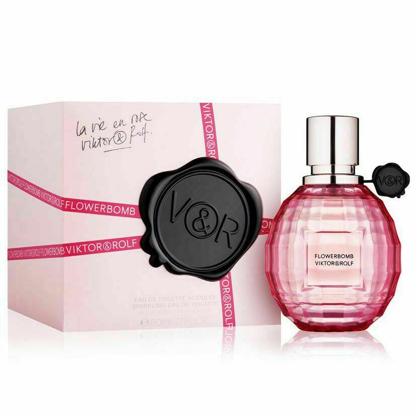 Viktor Rolf Flowerbomb La Vie En Rose Eau de Toilette Spray 1.7 oz Women Rare