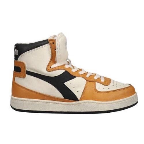 Diadora Mi Basket High Top Mi Basket High Top Mens Orange White Sneakers Casual Shoes 158569