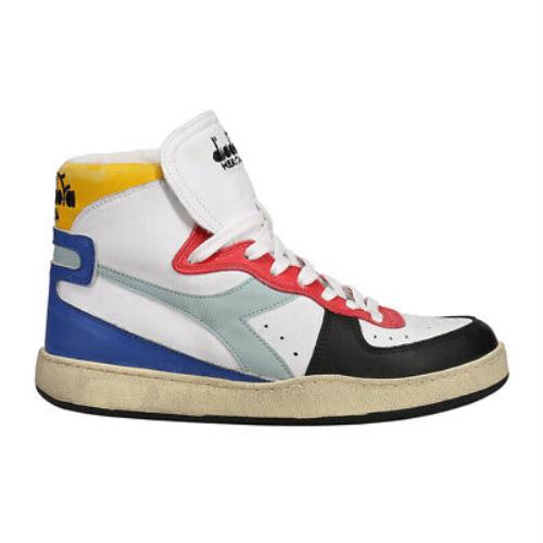 Diadora Mi Basket High Top Mi Basket High Top Mens White Sneakers Casual Shoes 158569-C6664