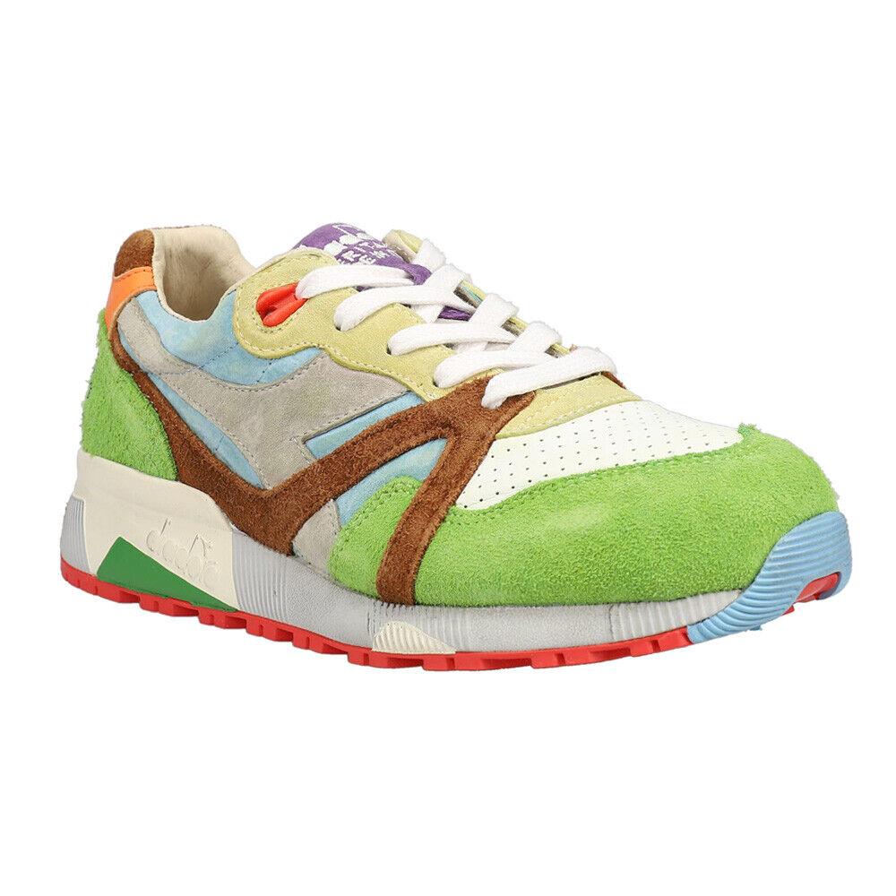 Diadora N9000 Alpina Italia Lace Up Mens Green Multi Sneakers Casual Shoes 179