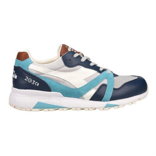 Diadora N9000 2030 Italia Lace Up Mens Blue Off White Sneakers Casual Shoes 17 - Blue, Off White