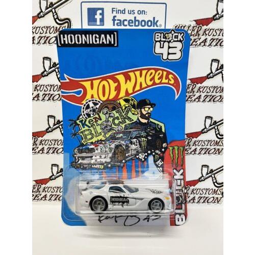 Custom Hot Wheels Ken Block Series - Real Riders- Dodge Viper STR10 Racecar