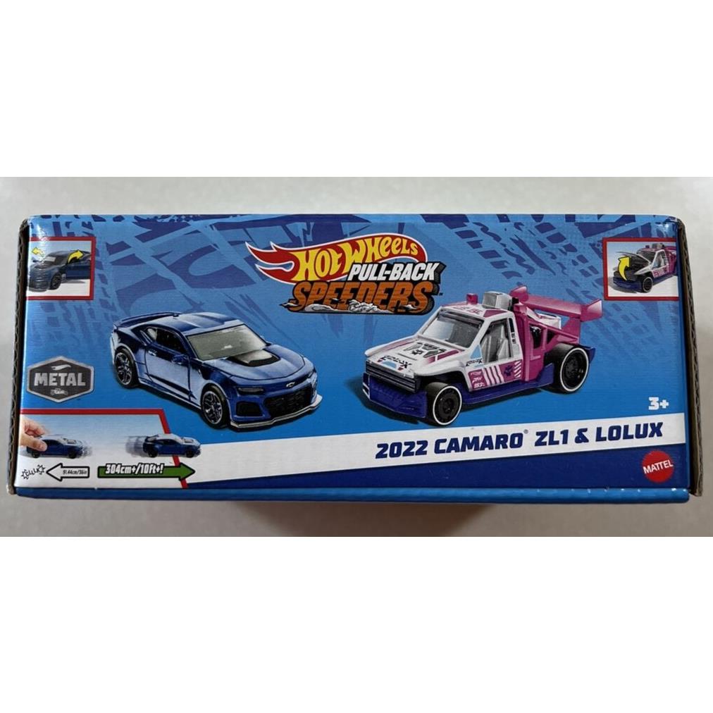 2024 Hot Wheels Pull-back Speeders 2022 Camaro ZL1 Lolux Metal 1:43