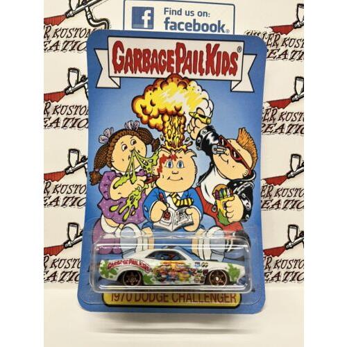 Custom Hot Wheels Garbage Pail Kids Super Real Riders - 1970 Dodge Challenger