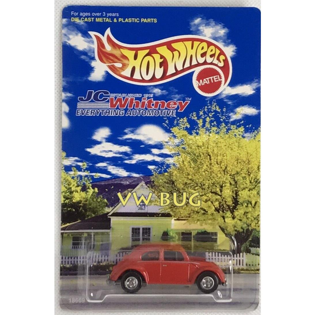 1998 Hot Wheels JC Whitney VW Bug Special Edition Real Rider Tires 18669